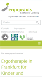 Mobile Screenshot of ergopraxis-frankfurt.de